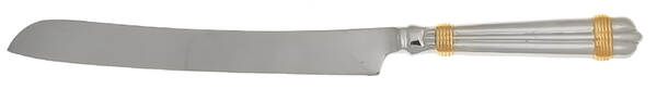 Amante Gold (Stainless) Wedding Cake Knife with Stainless Blade HC