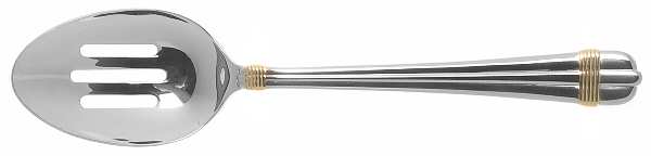 Amante Gold (Stainless) Pierced Tablespoon (Serving Spoon)