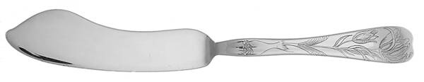 Lap-Over-Edge (Engraved) Flat Handle Master Butter Knife