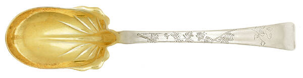 Lap-Over-Edge (Engraved) Solid Salad Serving Spoon