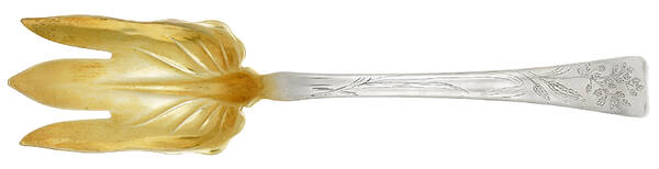 Lap-Over-Edge (Engraved) Oversize Solid Salad Servng Fork