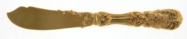 TWS330 (Gold Electroplate) Hollow Handle Master Butter Knife