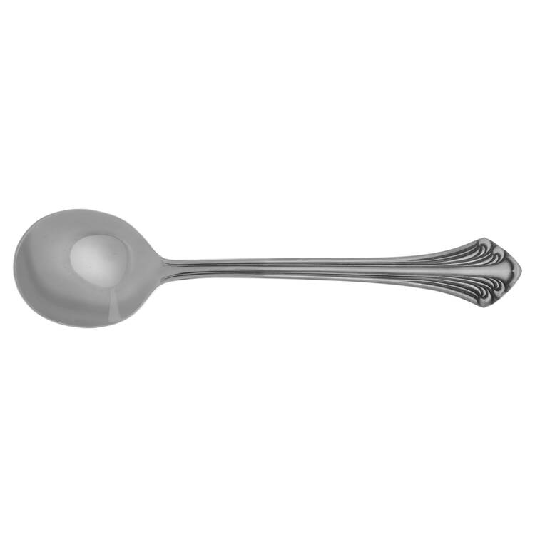 Colonial Plume-Continental (Stainless) Round Bowl Soup Spoon (Cream Soup) HC