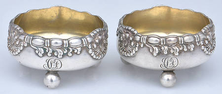 English King (5011, Sterling, Hollowware) (Set of 2) Individual Open Salt