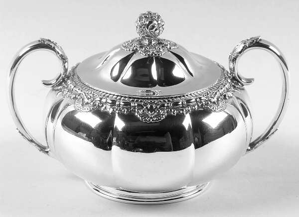 English King (5011, Sterling, Hollowware) Sugar Bowl & Lid