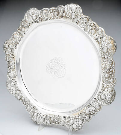 Clover (Sterling, Hollowware Only) 14" Round Tray