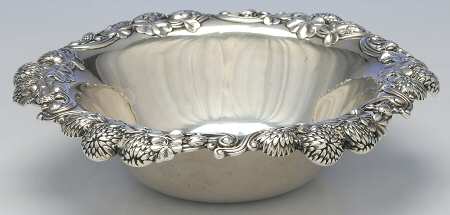 Clover (Sterling, Hollowware Only) 9" Fruit Serving Bowl