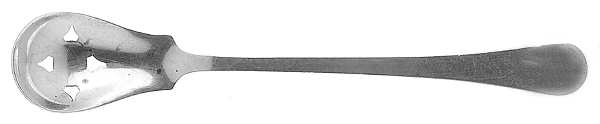 Hannah Hull (Sterling, 1974-2003) Pierced Bowl Short Handle Olive Spoon