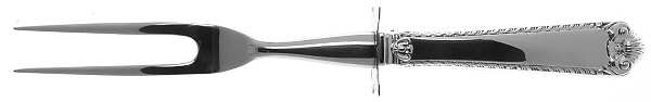 Lamerie (Sterling, 1974-2009) Small Steak Carving Fork with Stainless Prongs