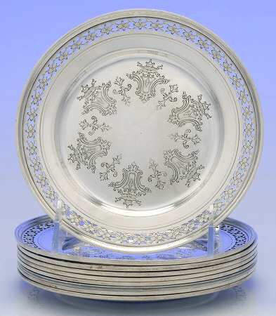 5461 (Sterling, Hollowware) Bread & Butter Plate - Set of 8