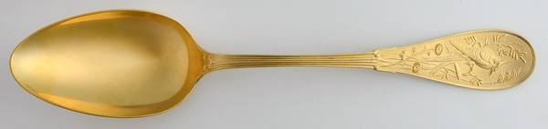 Japanese Gold (Strl, 1871, Gold Vermeil) Monogram Tablespoon (Serving Spoon)