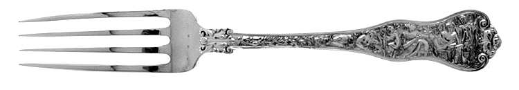 Olympian Gold (Sterling, 1878, Gold Vermeil) Fork