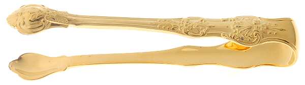 English King Gold (Str, 1885, Gold Vermeil) Small Sugar Tongs