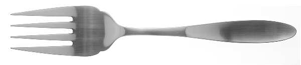 Magnum (Stainless, China) Large Solid Cold Meat Serving Fork