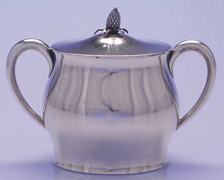 Paul Revere-Plain (Sterling, Hollowware) Sugar Bowl & Lid