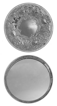 Old Master (Sterling, Hollowware, 4 Marks) Sterling Purse Mirror