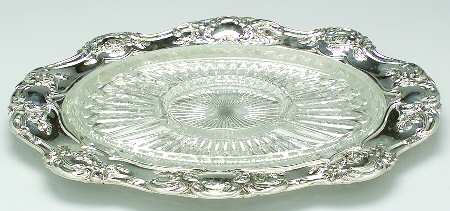 Old Master (Sterling, Hollowware, 4 Marks) 5 Part Relish with Glass Divided Liner