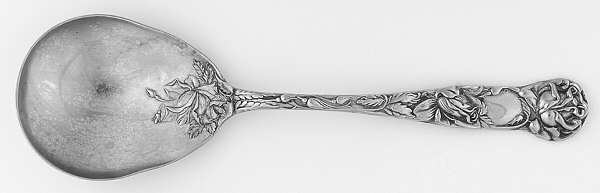 Bridal Rose (Silverplate) Solid Salad Serving Spoon