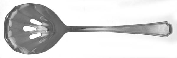 TWS369 (Stainless) Pierced Solid Serving Spoon