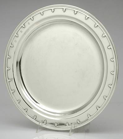 St. Dunstan (Sterling, Hollowware) 13" Round Tray