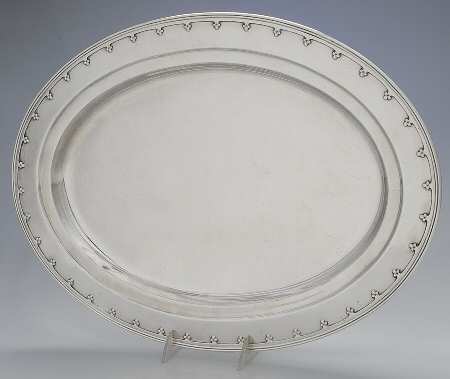 St. Dunstan (Sterling, Hollowware) 20" Oval Serving Platter