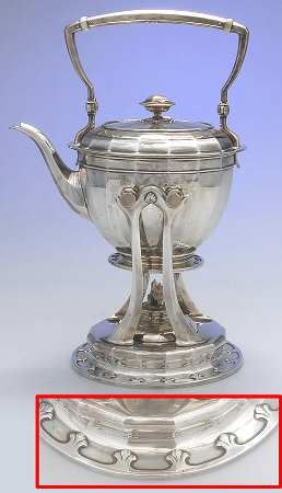 St. Dunstan (Sterling, Hollowware) Kettle, Stand & Burner