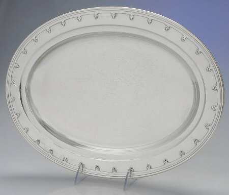 St. Dunstan (Sterling, Hollowware) 16" Oval Serving Platter