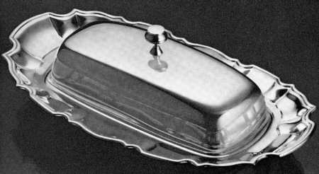 Chippendale (Silverplate, Hollowware) 1/4 Pound Covered Butter & Liner