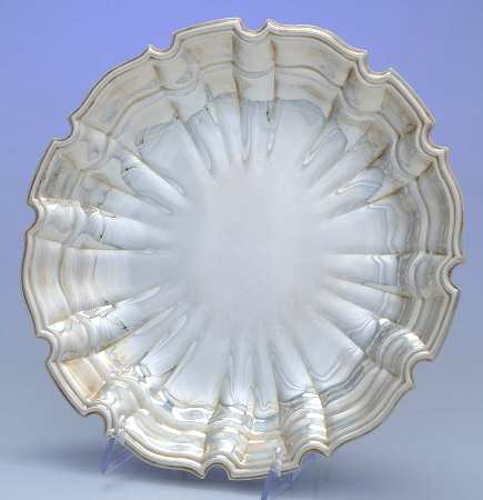 Chippendale (Silverplate, Hollowware) Silverplate Sandwich Plate