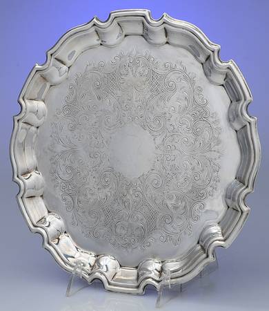 Chippendale (Silverplate, Hollowware) 10" Round Tray