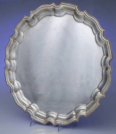 Chippendale (Silverplate, Hollowware) 14" Round Tray