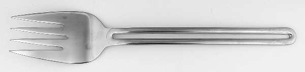 Nordic (Stainless, 18-10) Large Solid Cold Meat Serving Fork
