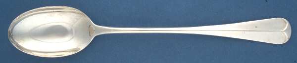 Rattail (Silverplate-Italy) Large Solid Dressing Spoon
