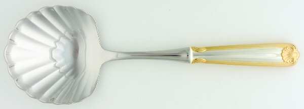Ben Franklin (Sterling-Gold Acct) Casserole Spoon with Stainless Shell Bowl