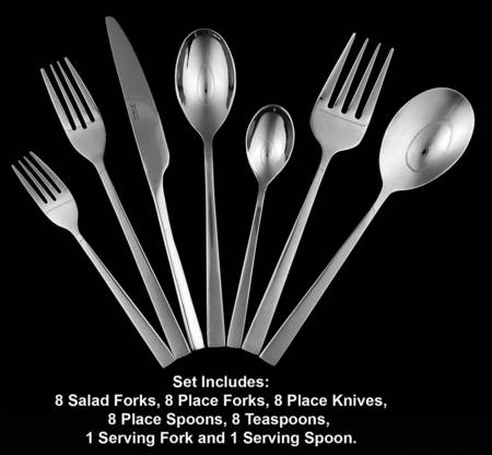 Luxor (Stainless) 42 Piece Set