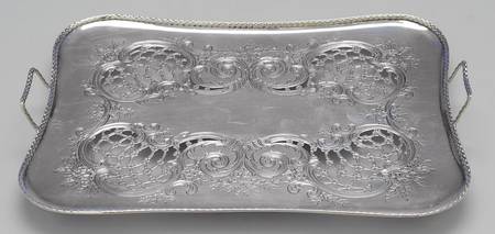 Chrysanthemum (Str, 1880, Hlw, 925-1000, Flrs&Buds) Strainer for Asparagus Serving Tray