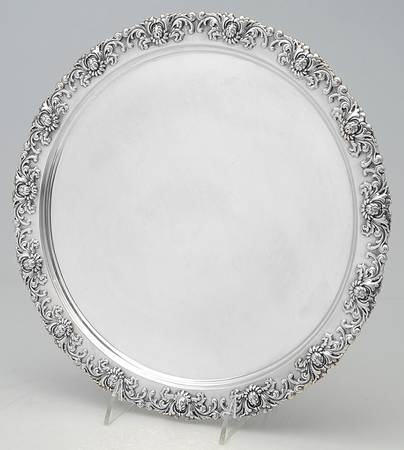 Chrysanthemum (Str, 1880, Hlw, 925-1000, Flrs&Buds) 12" Round Tray
