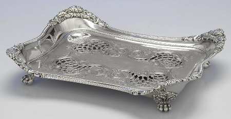 Chrysanthemum (Str, 1880, Hlw, 925-1000, Flrs&Buds) (2 Pc)  Asparagus Serving Tray & Strainer