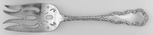 TSE1 (Silverplate) Small Solid Cold Meat Serving Fork