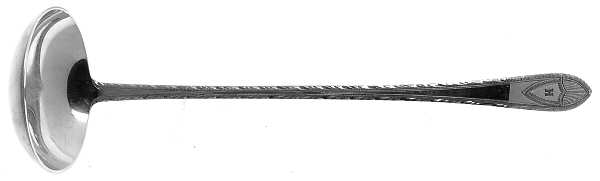 Faneuil-Engraved (Strl, 1910, Version 2) Long Cream Ladle with Plain Round Bowl