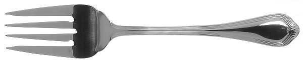 Paul Revere (Stainless) Medium Solid Cold Meat Serving Fork by Towle Silver