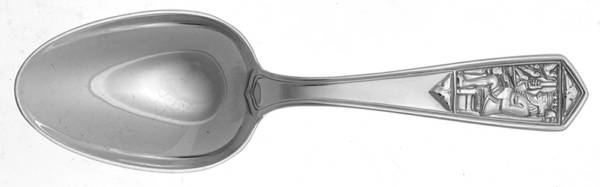 TIS62 (Sterling) Straight Handle Baby Spoon
