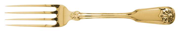 Shell & Thread (Strl, 1905, GoldVermeil) Fork