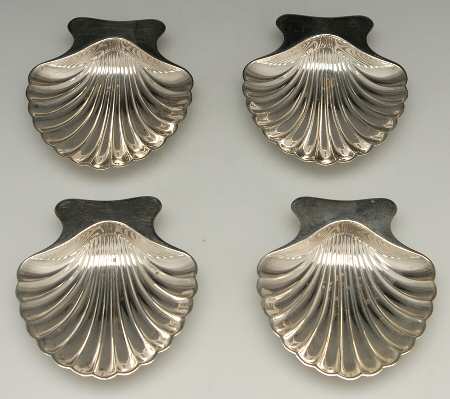 22479 (Sterling, Hollowware) Sterling Nut Dish - Set of 4