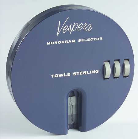 Advertising Signs Monogram Selector by Towle Silver