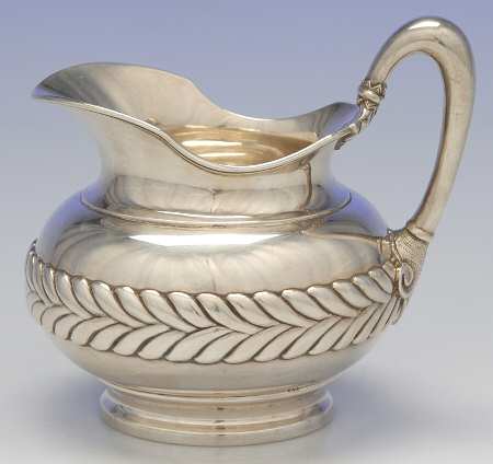 Wave Edge (Sterling, 1884, Laurel, Hollowware) Creamer