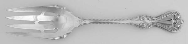 Old Colonial (Silverplate) Medium Solid Cold Meat Serving Fork