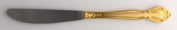 Gold Murano (Gold Electroplate) Modern Solid Knife