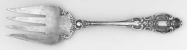 Champlain (Silverplate) Large Solid Cold Meat Serving Fork