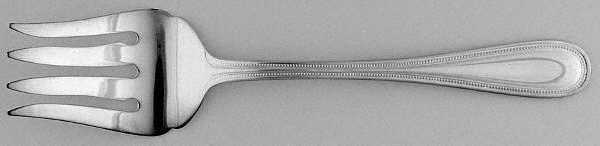 TWS407(Silverplate) Medium Solid Cold Meat Serving Fork